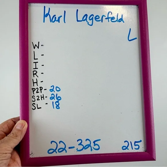 Karl Lagerfeld Blush Pearl Embellished Smocked Sleeve Top Women’s Size L - Picture 8 of 9